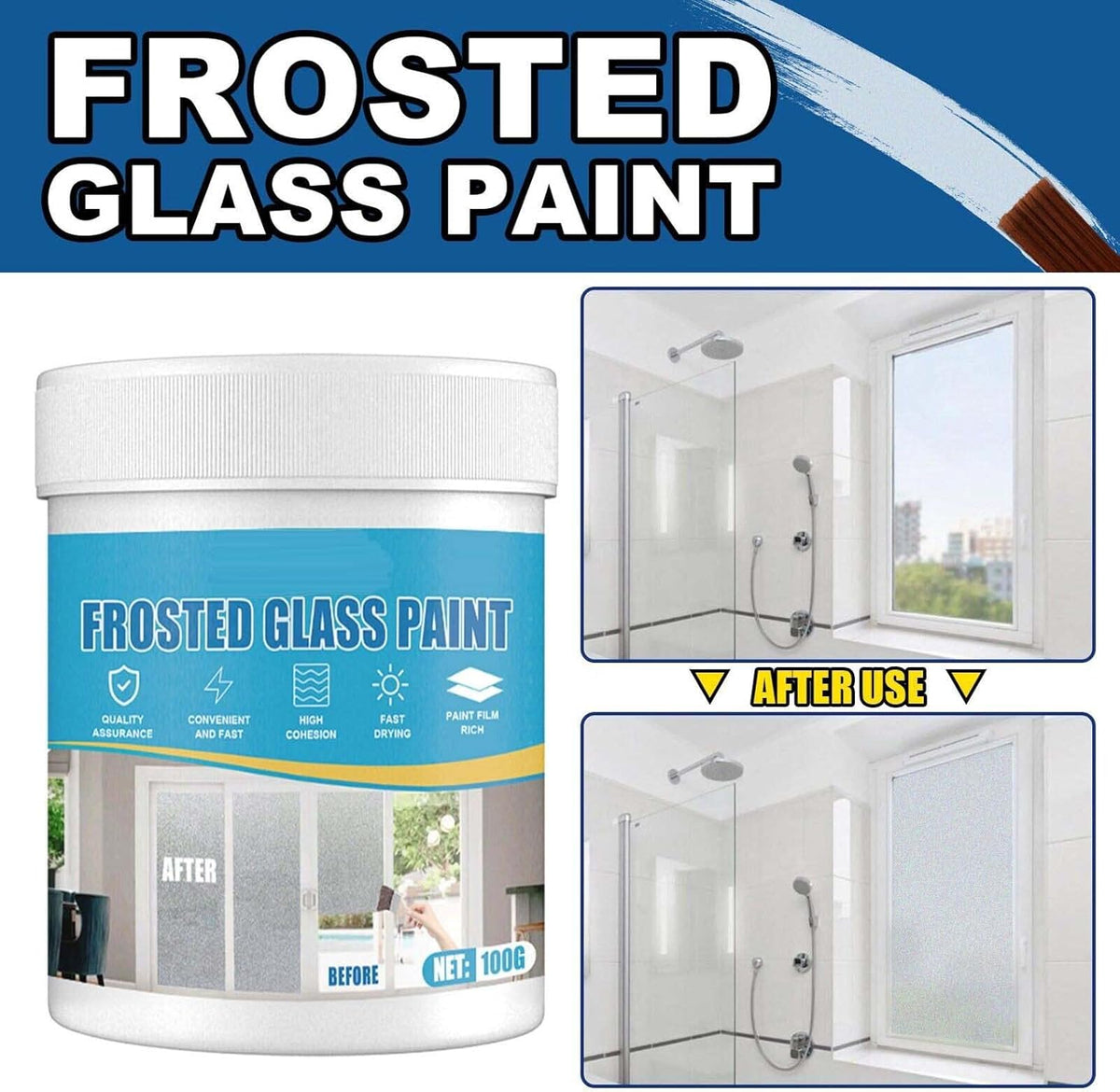 FrostGuardz™ Frosted Glass Paint (Buy 1 Get 1 Free)