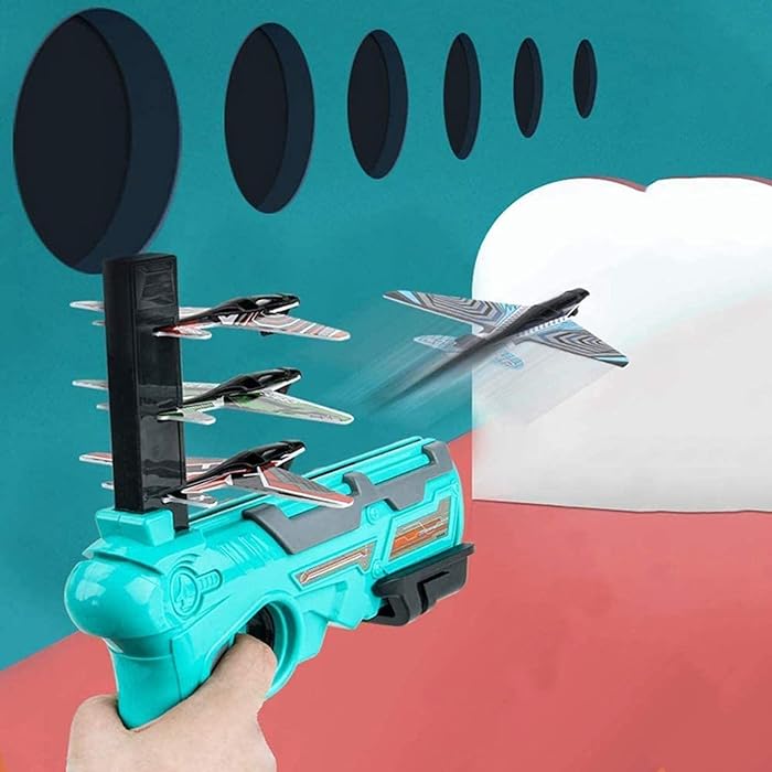 Airplane Launcher Toy with Foam Planes